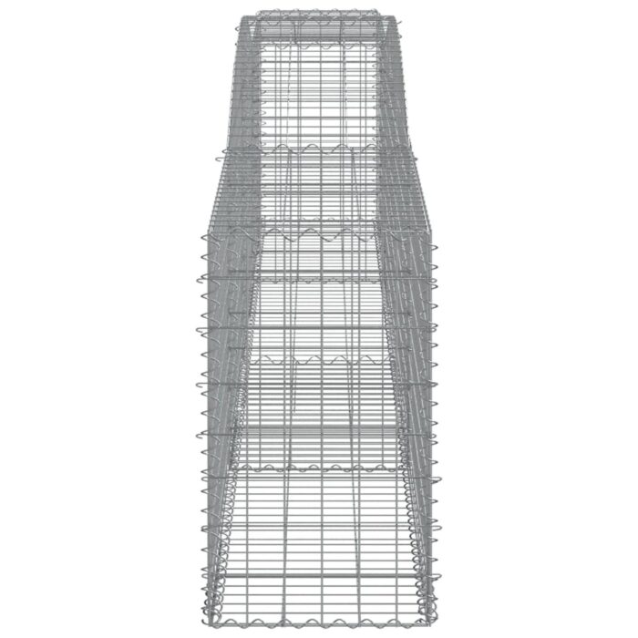 Paniers à gabions arqués 5 pcs 400x50x80/100 cm Fer galvanisé – Image 3