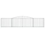 Paniers à gabions arqués 9 pcs 400x50x80/100 cm Fer galvanisé – Image 2