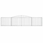 Paniers à gabions arqués 15 pcs 400x50x80/100 cm Fer galvanisé – Image 2