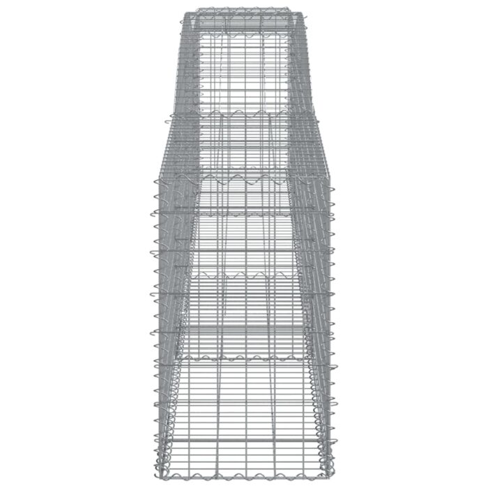 Paniers à gabions arqués 15 pcs 400x50x80/100 cm Fer galvanisé – Image 3