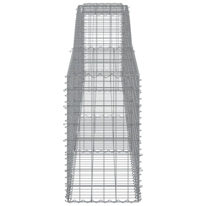Paniers à gabions arqués 25 pcs 400x50x80/100 cm Fer galvanisé – Image 3