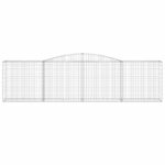 Paniers à gabions arqués 3 pcs 400x50x100/120 cm Fer galvanisé – Image 2