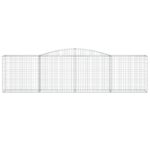 Paniers à gabions arqués 9 pcs 400x50x100/120 cm Fer galvanisé – Image 2