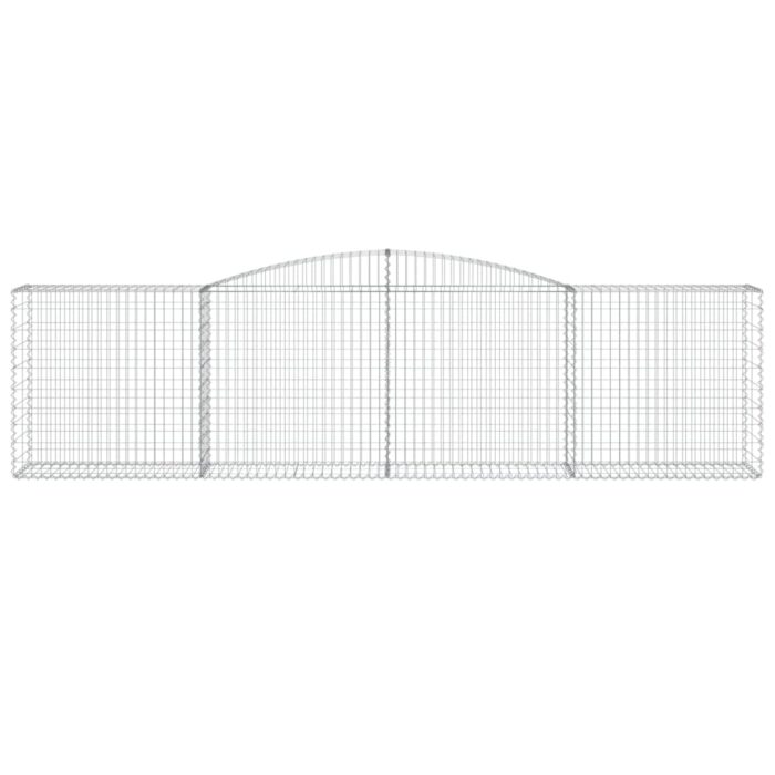 Paniers à gabions arqués 9 pcs 400x50x100/120 cm Fer galvanisé – Image 2