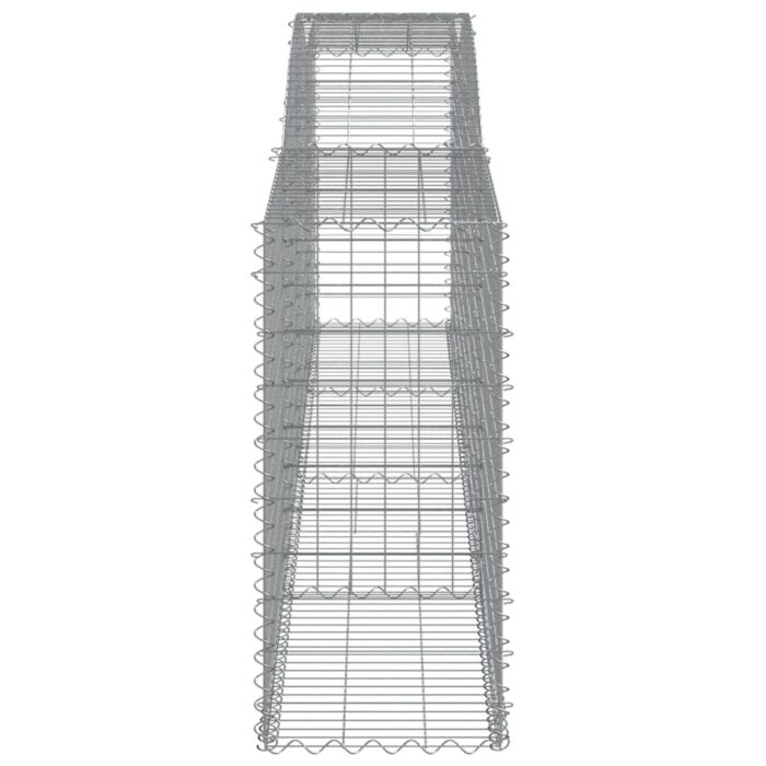 Paniers à gabions arqués 9 pcs 400x50x100/120 cm Fer galvanisé – Image 3