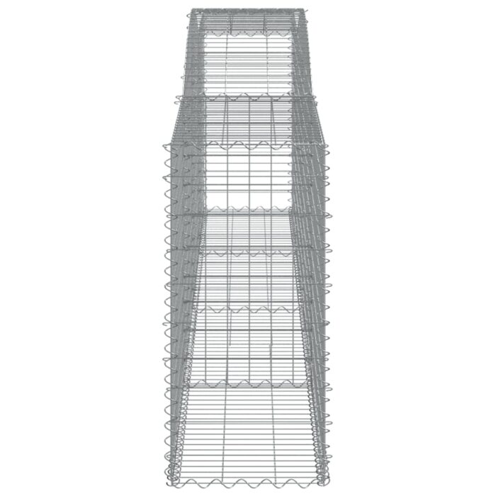 Paniers à gabions arqués 15 pcs 400x50x100/120 cm Fer galvanisé – Image 3