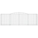 Paniers à gabions arqués 5 pcs 400x50x120/140 cm Fer galvanisé – Image 2