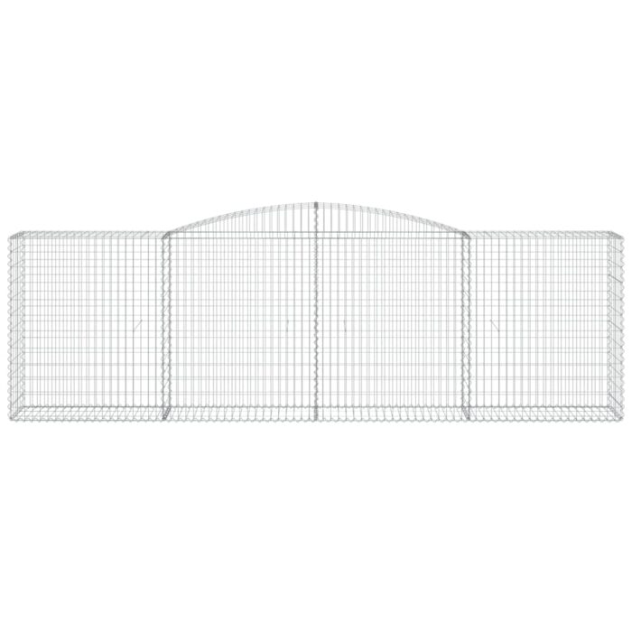 Paniers à gabions arqués 5 pcs 400x50x120/140 cm Fer galvanisé – Image 2
