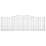Paniers à gabions arqués 7 pcs 400x50x120/140 cm Fer galvanisé – Image 2