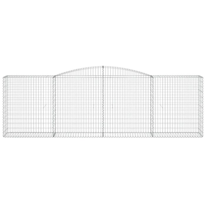 Paniers à gabions arqués 7 pcs 400x50x120/140 cm Fer galvanisé – Image 2