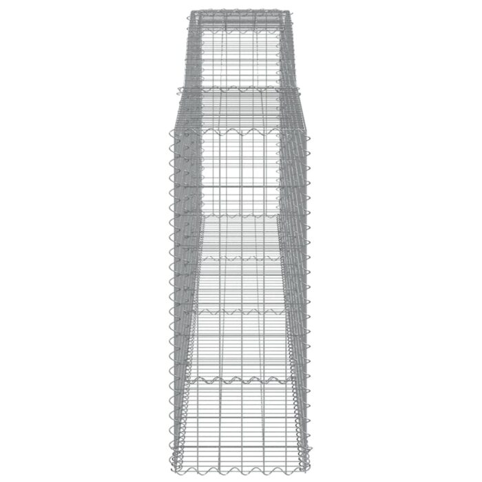 Paniers à gabions arqués 7 pcs 400x50x120/140 cm Fer galvanisé – Image 3