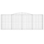 Paniers à gabions arqués 7 pcs 400x50x140/160 cm Fer galvanisé – Image 2