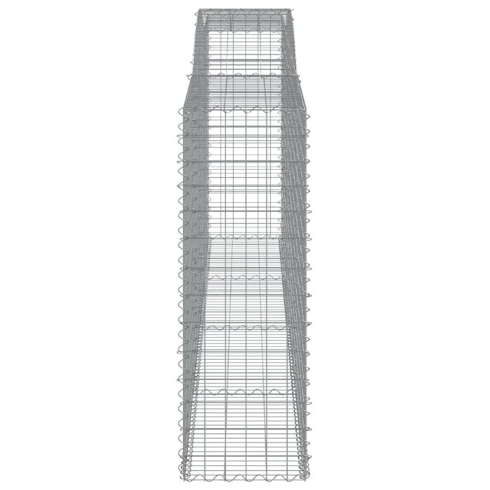 Paniers à gabions arqués 7 pcs 400x50x140/160 cm Fer galvanisé – Image 3