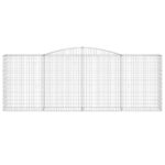 Paniers à gabions arqués 9 pcs 400x50x140/160 cm Fer galvanisé – Image 2
