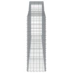 Paniers à gabions arqués 9 pcs 400x50x140/160 cm Fer galvanisé – Image 3