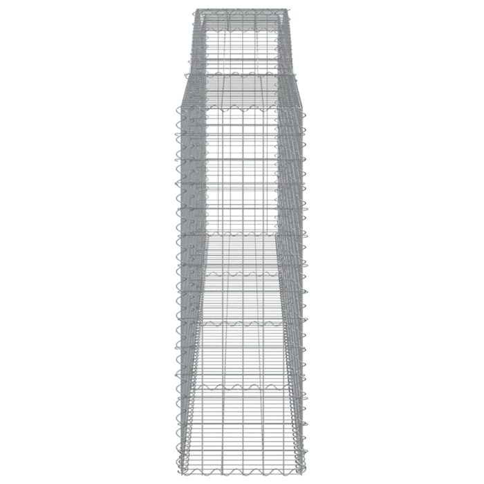 Paniers à gabions arqués 9 pcs 400x50x140/160 cm Fer galvanisé – Image 3