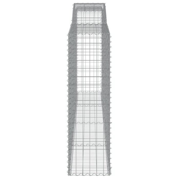 Paniers à gabions arqués 7 pcs 400x50x160/180 cm fer galvanisé – Image 3