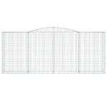 Paniers à gabions arqués 9 pcs 400x50x160/180 cm fer galvanisé – Image 2