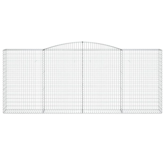 Paniers à gabions arqués 9 pcs 400x50x160/180 cm fer galvanisé – Image 2
