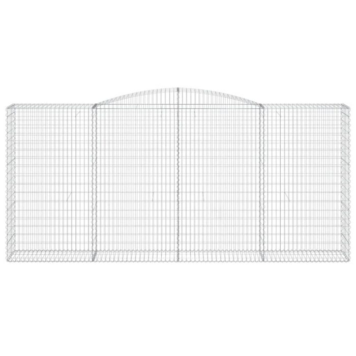 Paniers à gabions arqués 3 pcs 400x50x180/200 cm Fer galvanisé – Image 2