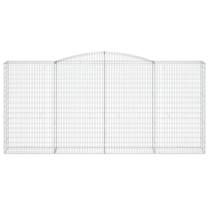 Paniers à gabions arqués 5 pcs 400x50x180/200 cm Fer galvanisé – Image 2