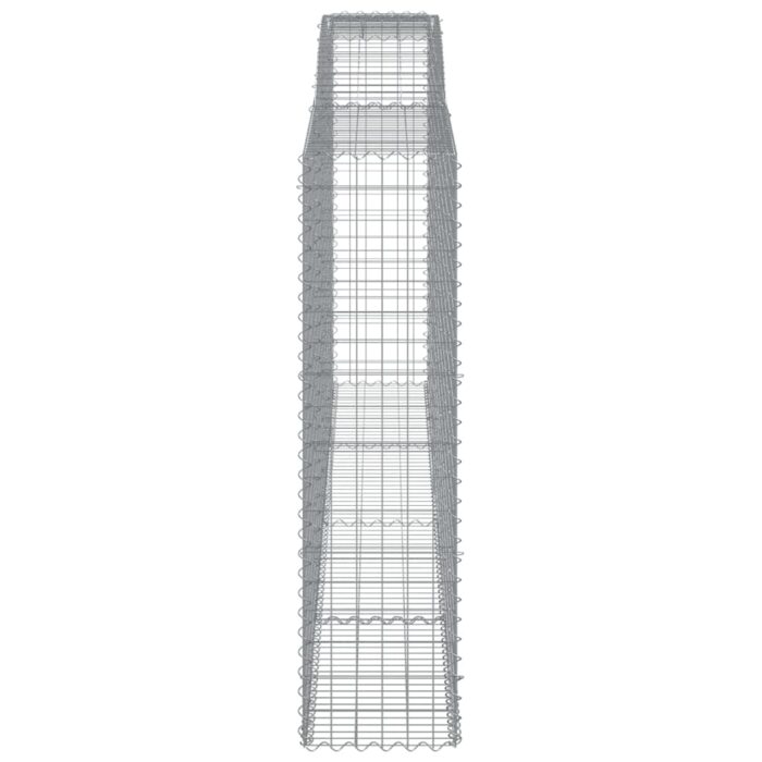 Paniers à gabions arqués 5 pcs 400x50x180/200 cm Fer galvanisé – Image 3