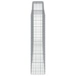 Paniers à gabions arqués 3 pcs 400x50x200/220 cm Fer galvanisé – Image 3