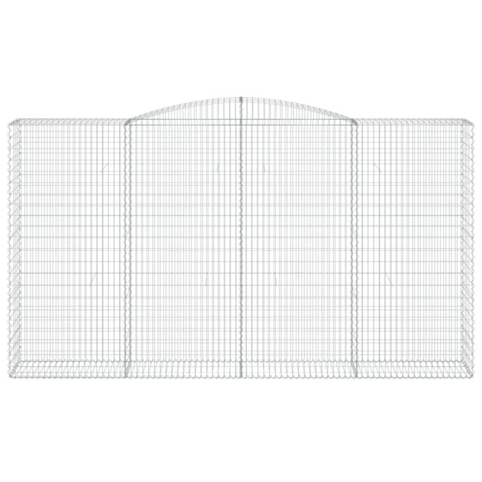 Paniers à gabions arqués 3 pcs 400x50x220/240 cm Fer galvanisé – Image 2