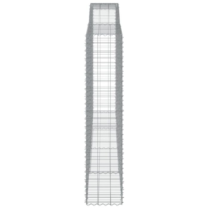 Paniers à gabions arqués 5 pcs 400x50x220/240 cm Fer galvanisé – Image 3