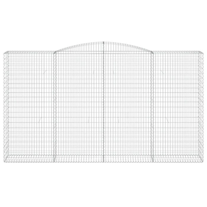 Paniers à gabions arqués 7 pcs 400x50x220/240 cm Fer galvanisé – Image 2