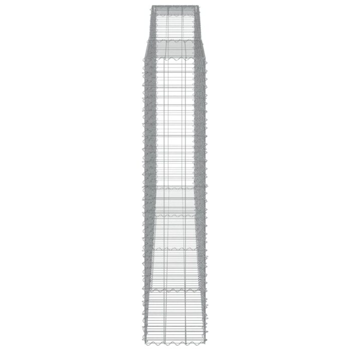 Paniers à gabions arqués 7 pcs 400x50x220/240 cm Fer galvanisé – Image 3