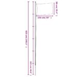 Drapeau de la Croatie et mât 6,23 m Aluminium – Image 4