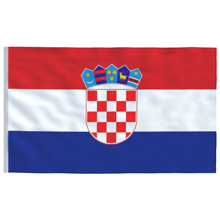 Drapeau de la Croatie et mât 5,55 m Aluminium – Image 2