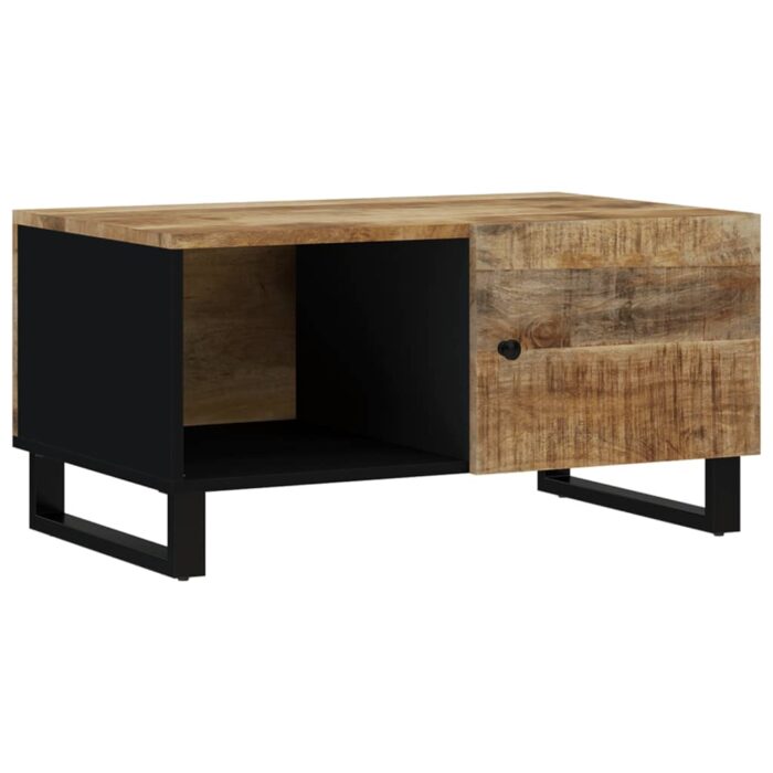 Table basse 80x50x40 cm Bois de manguier solide et d'ingénierie – Image 10