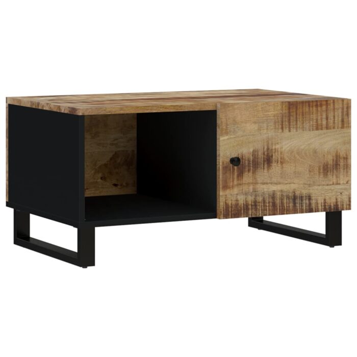 Table basse 80x50x40 cm Bois de manguier solide et d'ingénierie – Image 11