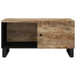 Table basse 80x50x40 cm Bois de manguier solide et d'ingénierie – Image 2