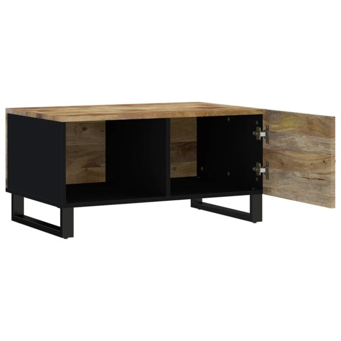 Table basse 80x50x40 cm Bois de manguier solide et d'ingénierie – Image 4