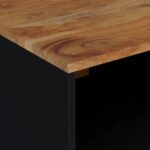 Table basse 80x50x40 cm Bois d'acacia solide et d'ingénierie – Image 6