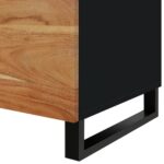 Table basse 80x50x40 cm Bois d'acacia solide et d'ingénierie – Image 7