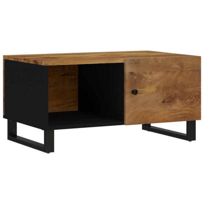 Table basse 80x50x40 cm Bois de manguier solide et d'ingénierie – Image 12