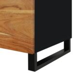 Table basse 80x50x40 cm Bois d'acacia solide et d'ingénierie – Image 6