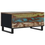 Table basse 80x50x40 cm Bois de récupération et d'ingénierie – Image 4