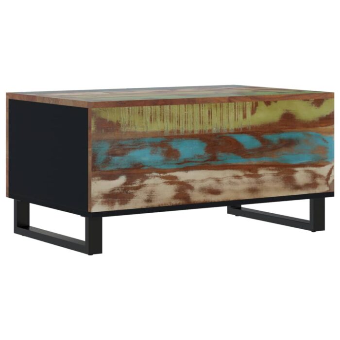 Table basse 80x50x40 cm Bois de récupération et d'ingénierie – Image 4