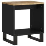 Table basse 40x31x46 cm Bois de manguier solide et d'ingénierie – Image 10
