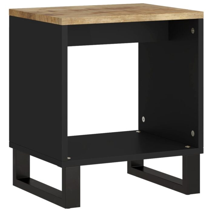 Table basse 40x31x46 cm Bois de manguier solide et d'ingénierie – Image 10