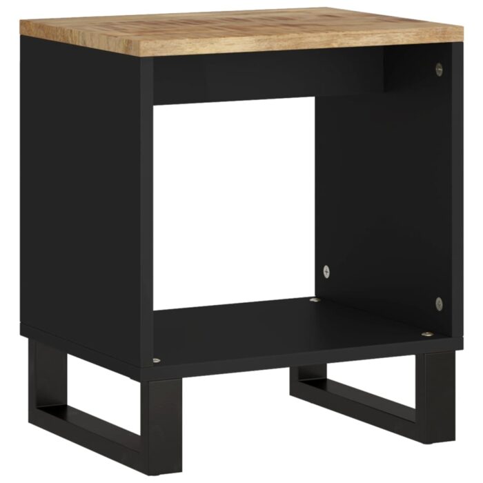 Table basse 40x31x46 cm Bois de manguier solide et d'ingénierie – Image 11