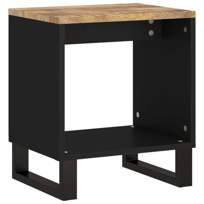 Table basse 40x31x46 cm Bois de manguier solide et d'ingénierie – Image 3