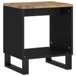 Table basse 40x31x46 cm Bois de manguier solide et d'ingénierie – Image 9