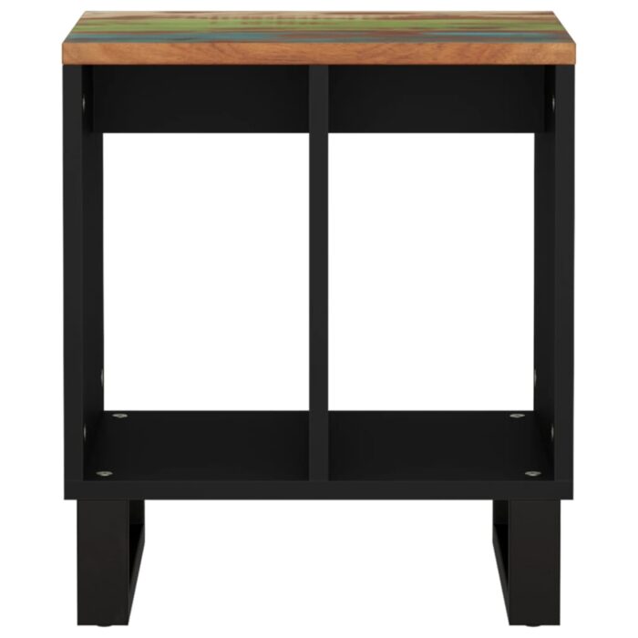 Table d'appoint 40x31x46cm Bois de récupération et d'ingénierie – Image 2