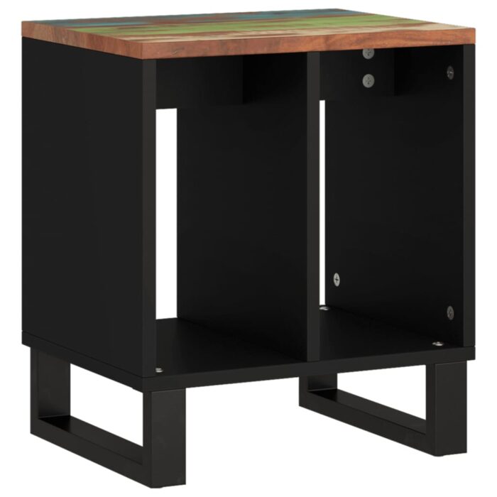 Table d'appoint 40x31x46cm Bois de récupération et d'ingénierie – Image 3